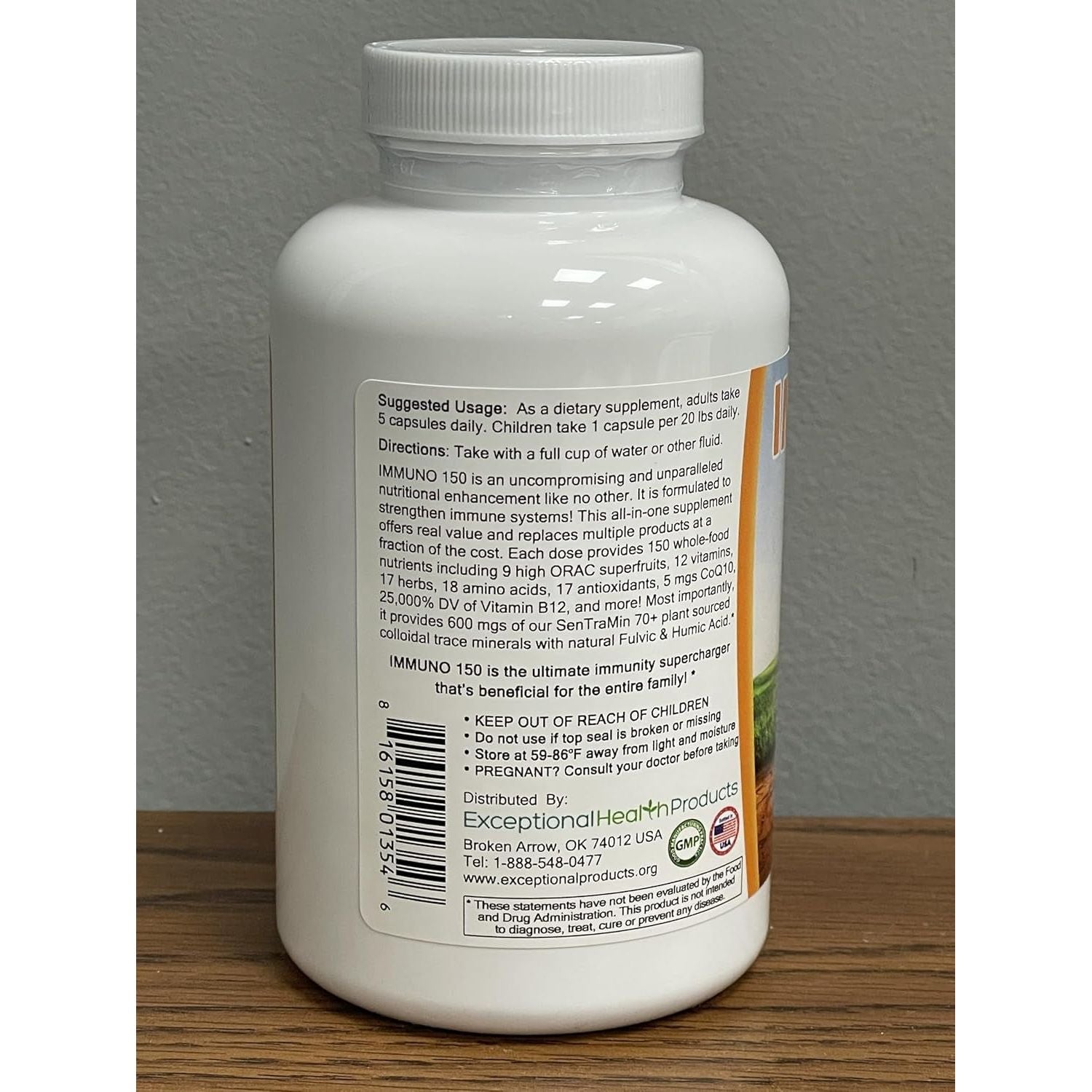Immuno150 Immune Support Supplement - Immunity Boost Packed with 70 Trace Minerals, 13 Essential Vitamins, Antioxidants, Herbs & Amino Acids 150 Capsules