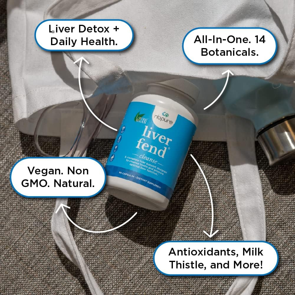 Nbpure Liver Fend Liver Detox and Cleanse Milk Thistle and Liver Support Supplement, 90 Count
