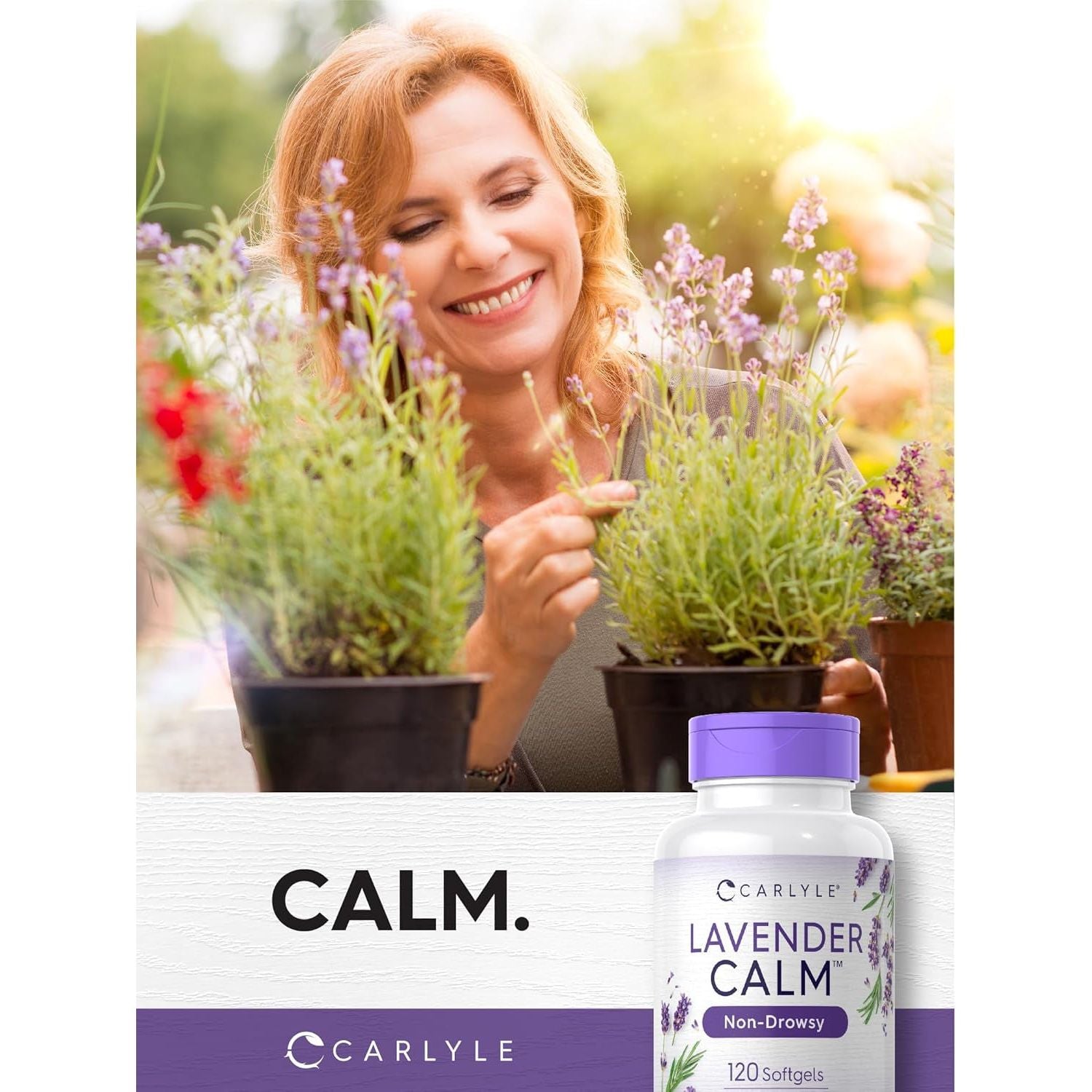 Carlyle Lavender Pills | 80 Mg | Calm & Non-Drowsy Formula | Non-Gmo & Gluten Free Supplement 120 Softgel Capsules