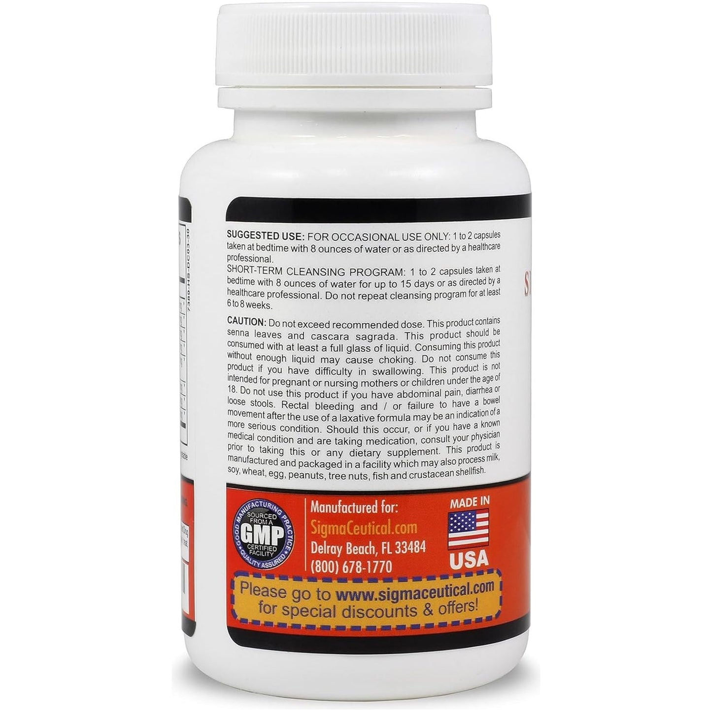 1 Day Colon Cleanse - Detox Cleanse - Bowel Cleanse & Laxative (30 Capsules)