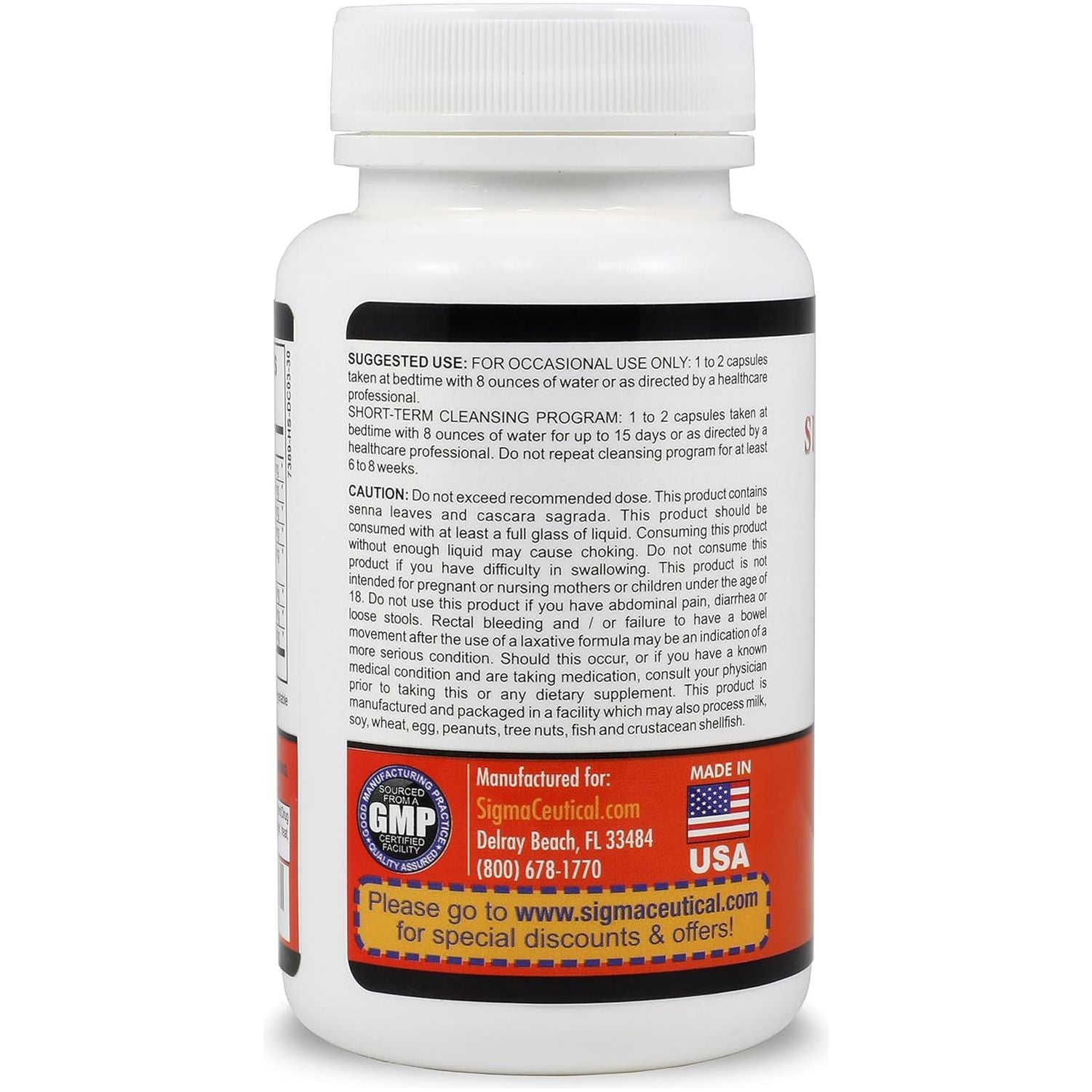 1 Day Colon Cleanse - Detox Cleanse - Bowel Cleanse & Laxative (30 Capsules)