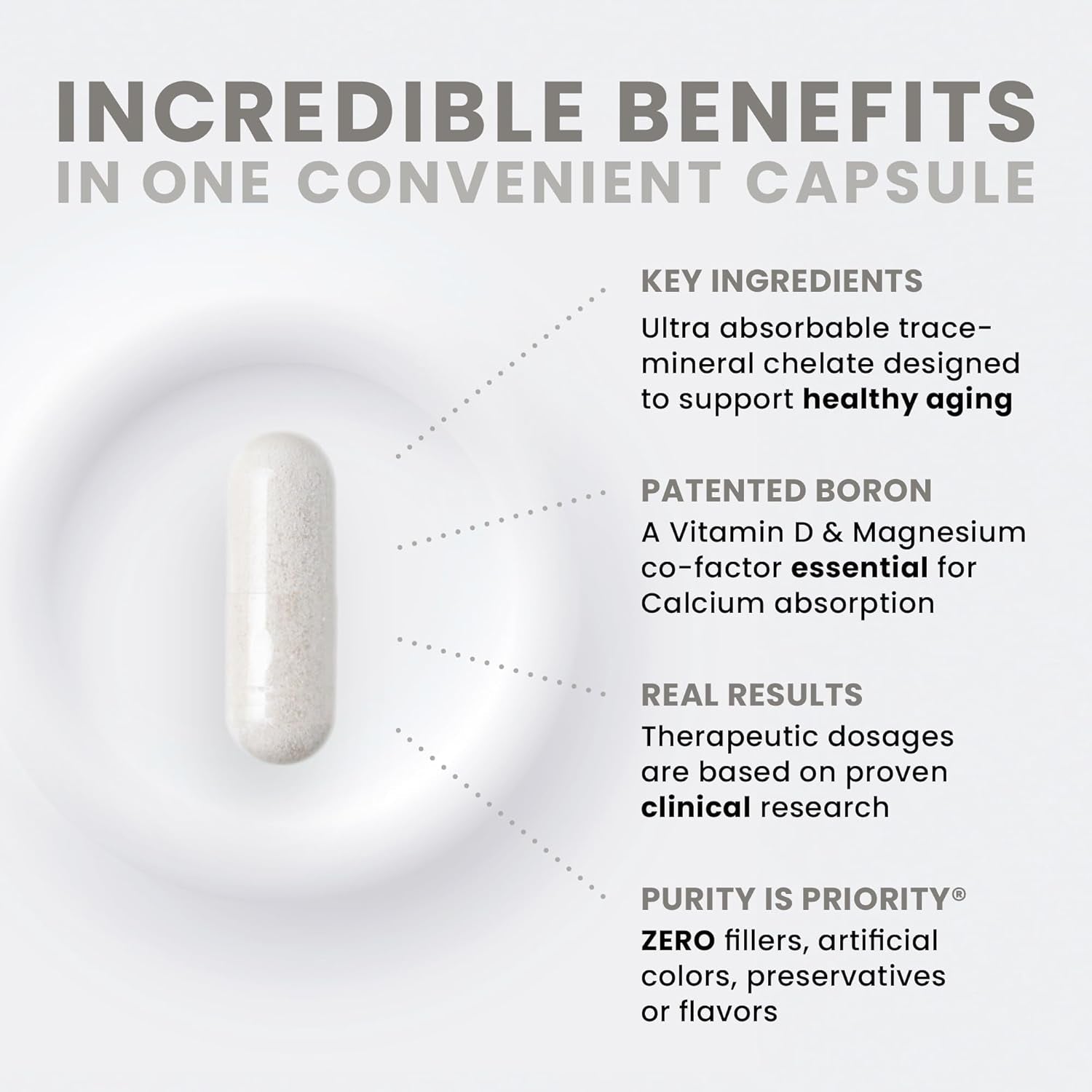 Pure Therapro Rx Bio Boron 10Mg for Bone Health, Joint Flexibility, Cardiovascular Function & Immunity Support 3 Months Supply