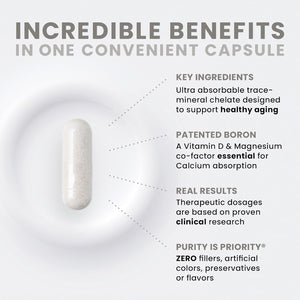 Pure Therapro Rx Bio Boron 10Mg for Bone Health, Joint Flexibility, Cardiovascular Function & Immunity Support 3 Months Supply