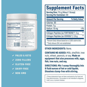 Nativepath Bone Health Collagen Peptides, Type 1 & 3, with Fortibone and Verisol, 7.9 Ounce, 30 Servings