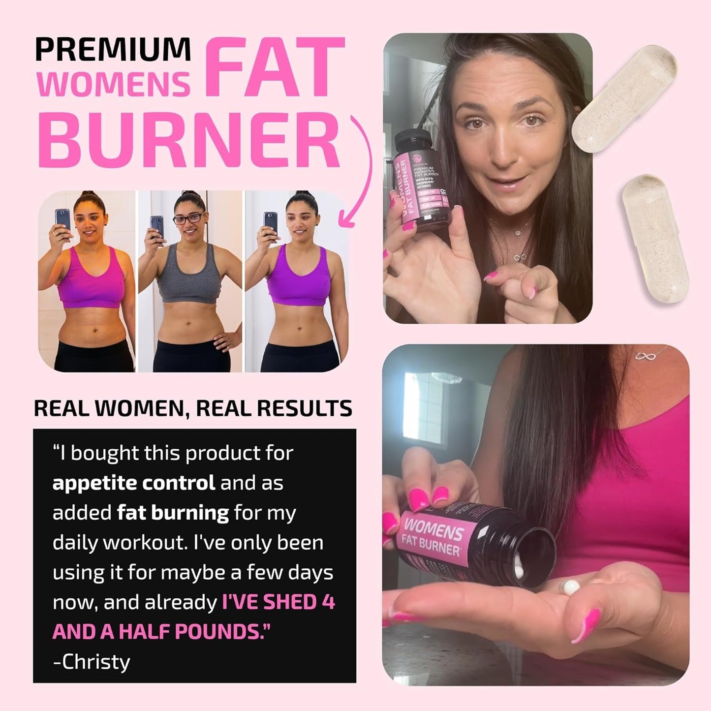 Fat Burners for Women | Weight Loss Pills for Women Belly Fat | Raspberry Ketones | 60 Capsules