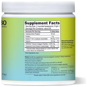 Sparkle Wellness Skin Boost plus (No Flavor) | Collagen Powder Supplement [30-Servings]