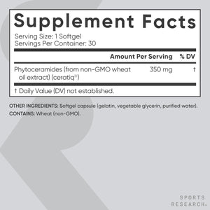 Phytoceramides 350Mg per Softgel - Plant Derived Ceramides for Healthy Skin and Hydration - 30 Liquid Softgels