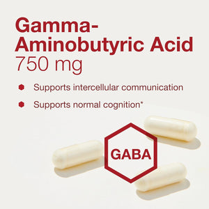 PROTOCOL for LIFE BALANCE GABA 750Mg - Normal Cognition- Supplement - 120 Veg Caps