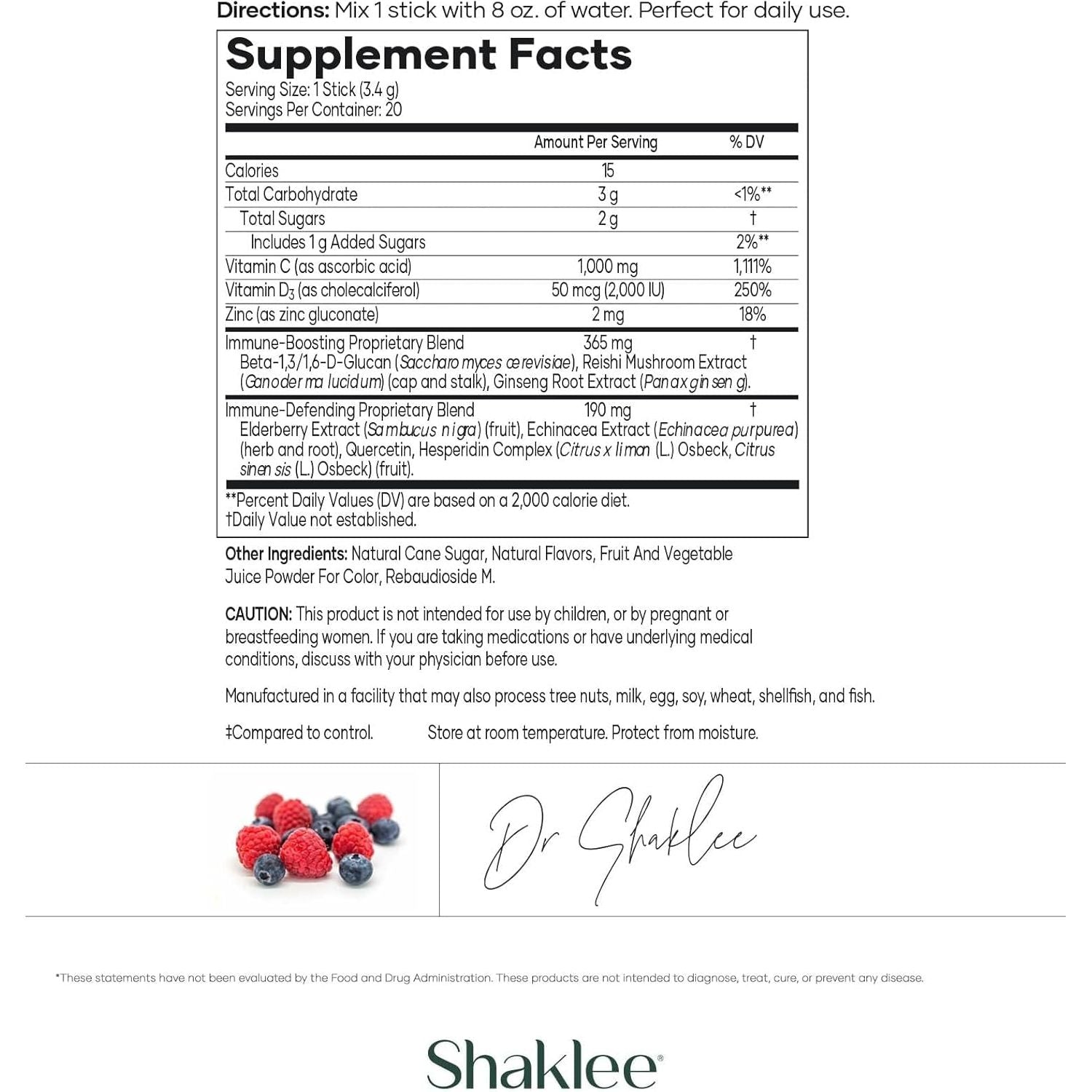 Shaklee - Triple Defense Boost - 20 Servings