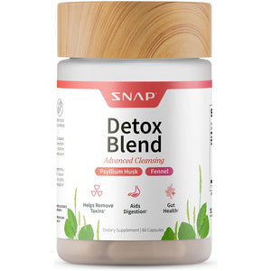 Snap Supplements Detox Cleanse Capsules - Advanced Blend for Full Body Detox & Cleanse (60 Capsules)