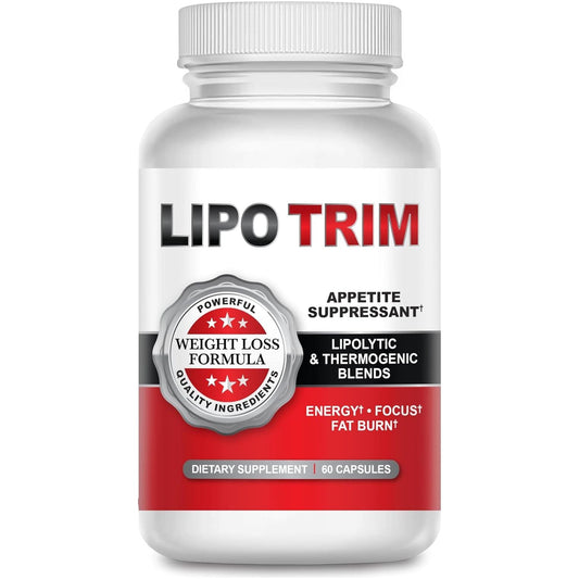 Lipo Trim- Advanced Lipogenic Thermogenic Diet Pills – Boost Energy, Enhance Focus, and Accelerate Fat Loss 60 Capsules