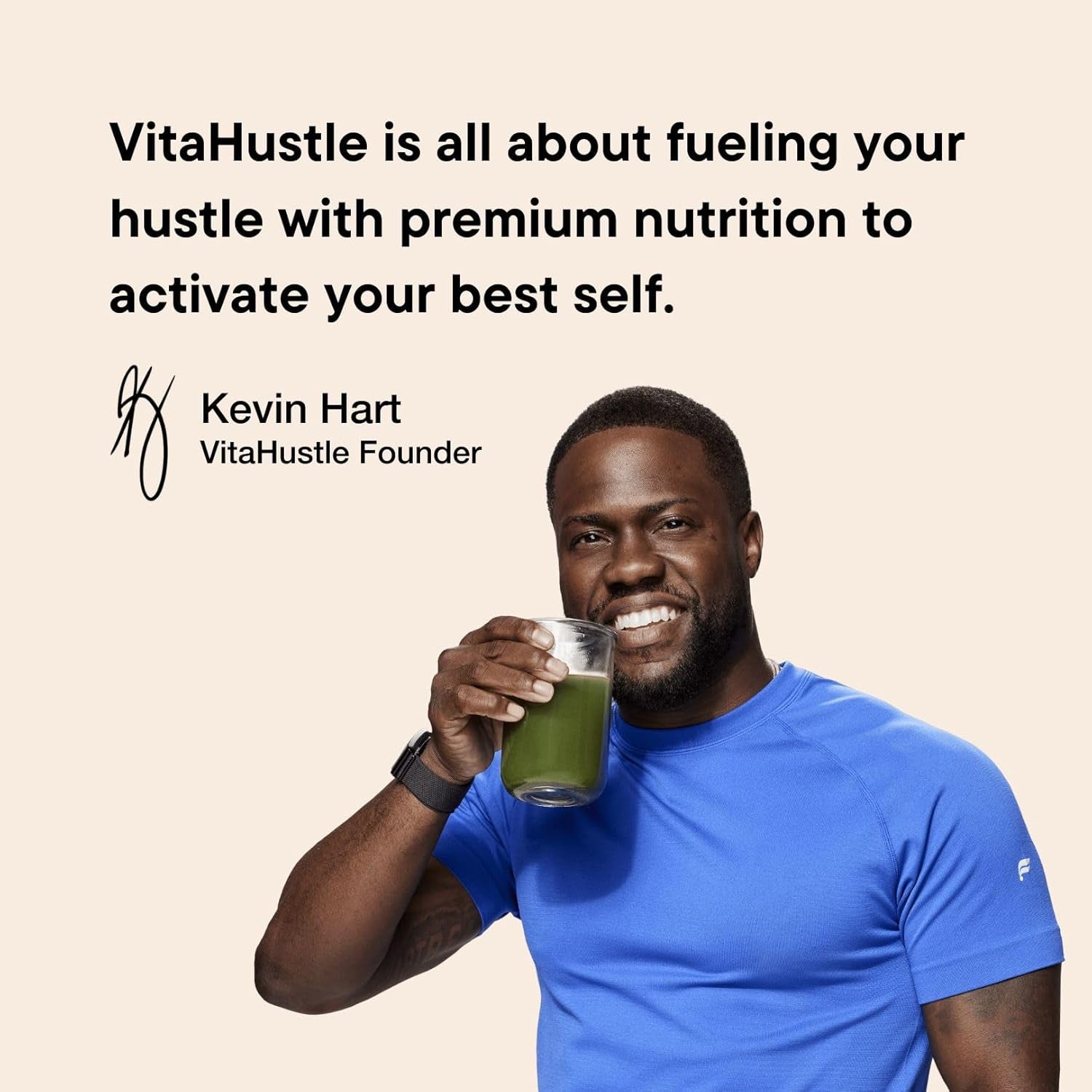 Vitahustle ONE Superfood Super Greens Powder with Prebiotics + Probiotics, Reduce Bloating, Detox, Gut Health (25 Servings)