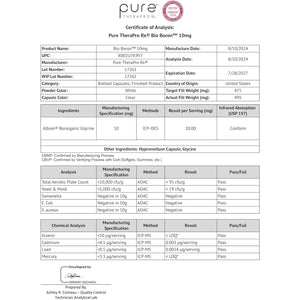 Pure Therapro Rx Bio Boron 10Mg for Bone Health, Joint Flexibility, Cardiovascular Function & Immunity Support 3 Months Supply