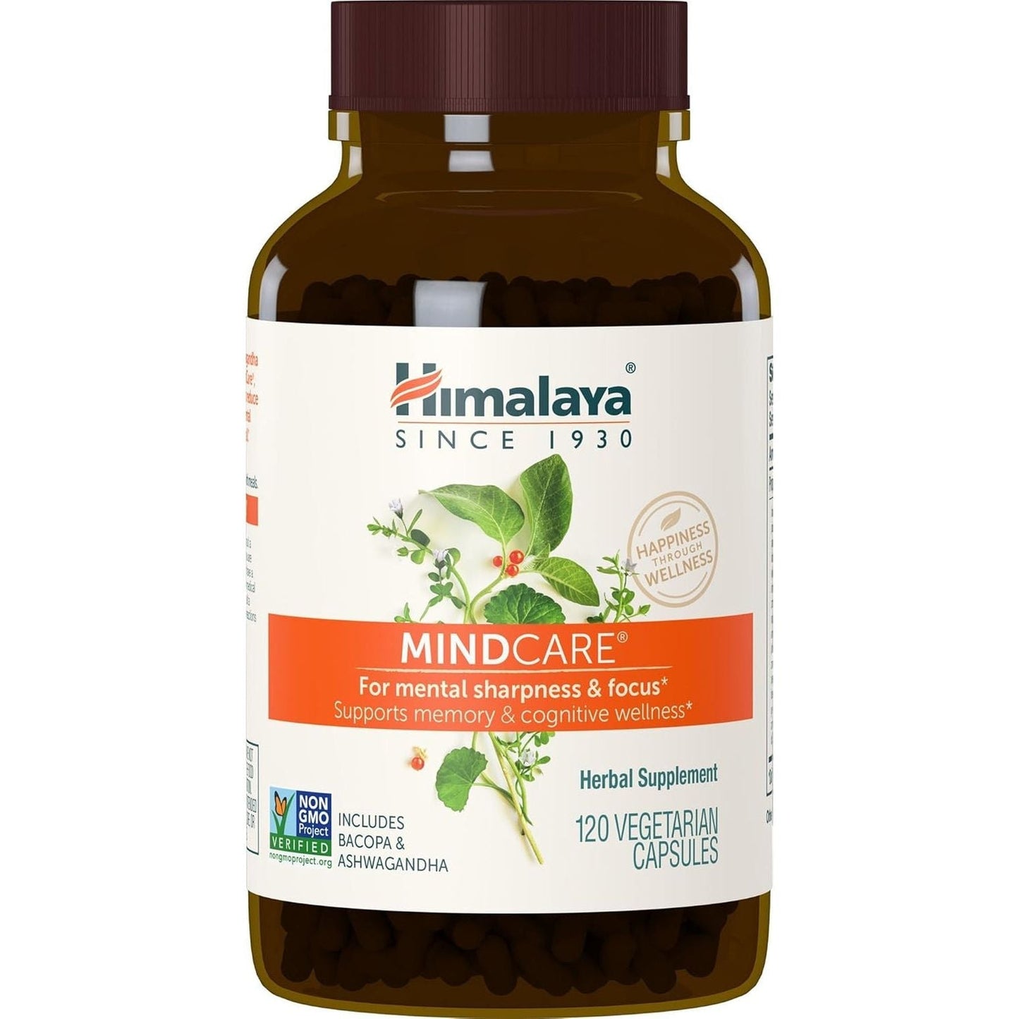 Himalaya Mindcare, Nootropic Brain Supplement Booster 1170 Mg, 120 Capsules