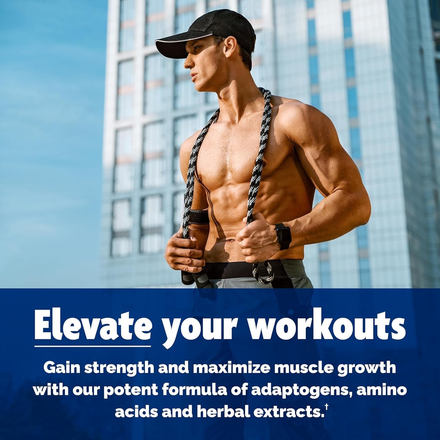 Testosterone Booster Supplement for Men - Male Enhancing Test Boost - 120Ct