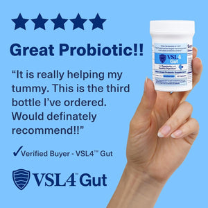 VSL4 Gut Health, Probiotics for Digestive Health, 30 Billion CFU per Capsule, 30 Pack