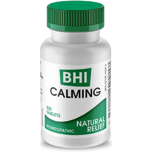 BHI Calming Stress Relief Support Calm Mood & Sleep - Relax Mind & Body 100 Tablets
