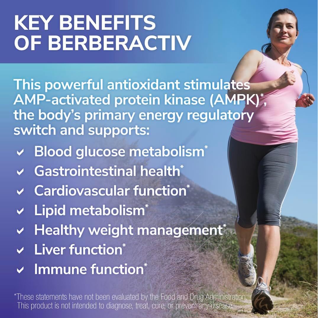 Tesseract Medical Research Berberactiv-Qr | Supports Liver Health, Hypoallergenic, 350Mg, 90 Vegetarian Capsules