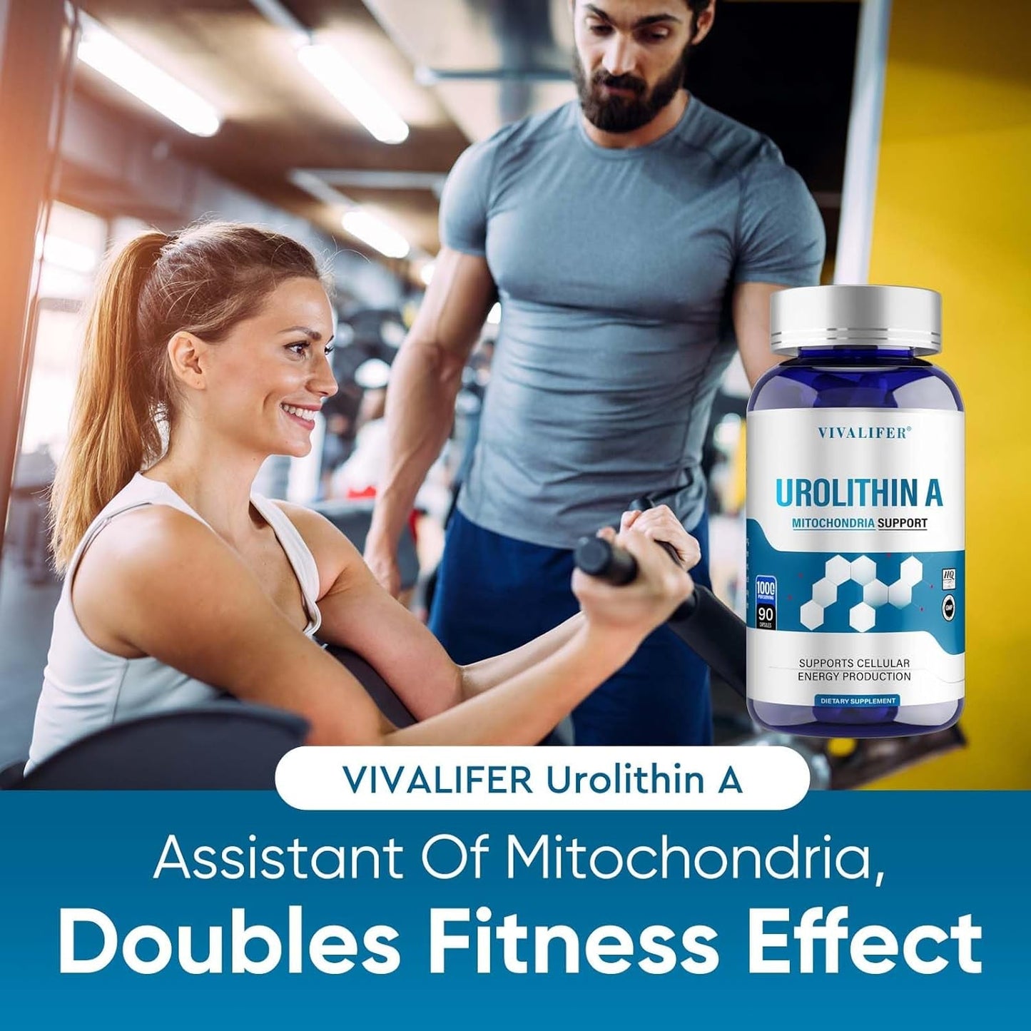 1000 MG Urolithin a Supplement for Healthy Aging and Mitochondrial Support, Cell Repair 90 Softgels
