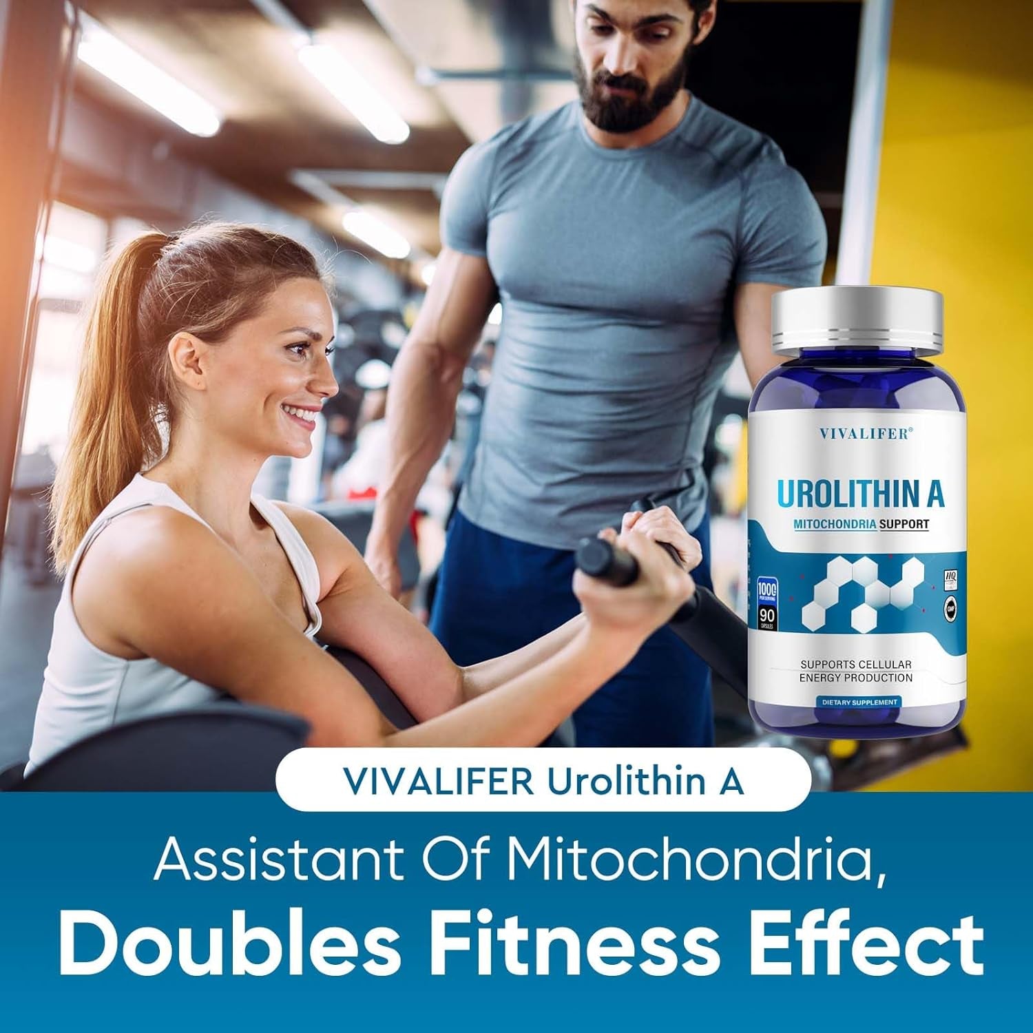 1000 MG Urolithin a Supplement for Healthy Aging and Mitochondrial Support, Cell Repair 90 Softgels