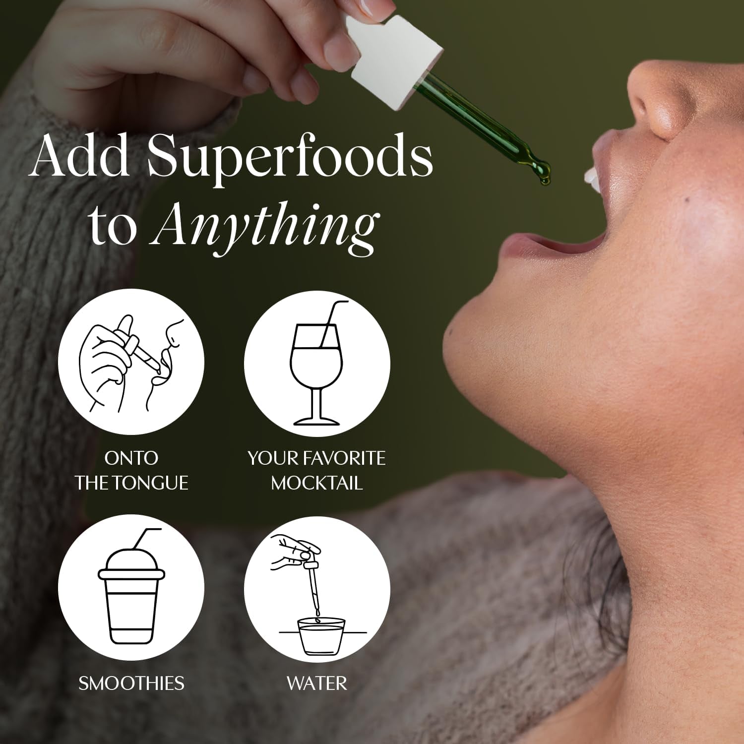 Apothékary Your Wildest Greens Tincture, All-In-One Daily Greens Superfood Supplement (15 Servings) 1.22Oz