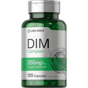 Horbäach DIM Supplement | 350Mg Complex |120 Capsules | Diindolylmethane | with Broccoli & Kale | Non-Gmo, Gluten Free