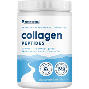 Nativepath Hydrolyzed Type 1 & 3 Collagen Powder for Skin, Hair, Nails - 8.8 Oz (25 Servings)