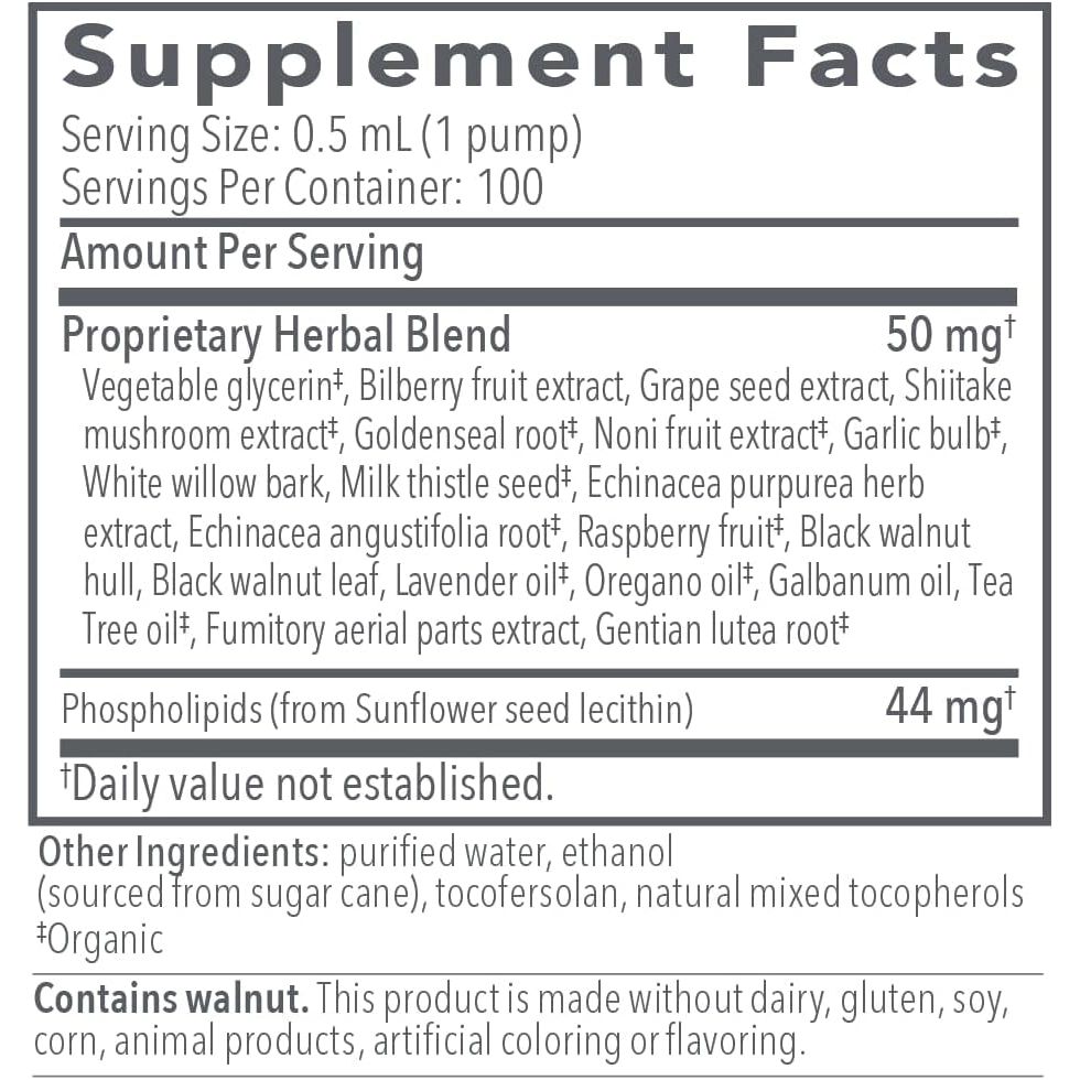 Bio-Botanical Research Biocidin Gut Cleanse + Digestive Health Formula - LSF Liposomal Liquid - Biofilm Disruptor with 18 Herbal Gut Health Supplements - Bioavailable for Optimal Absorption (50 Ml)