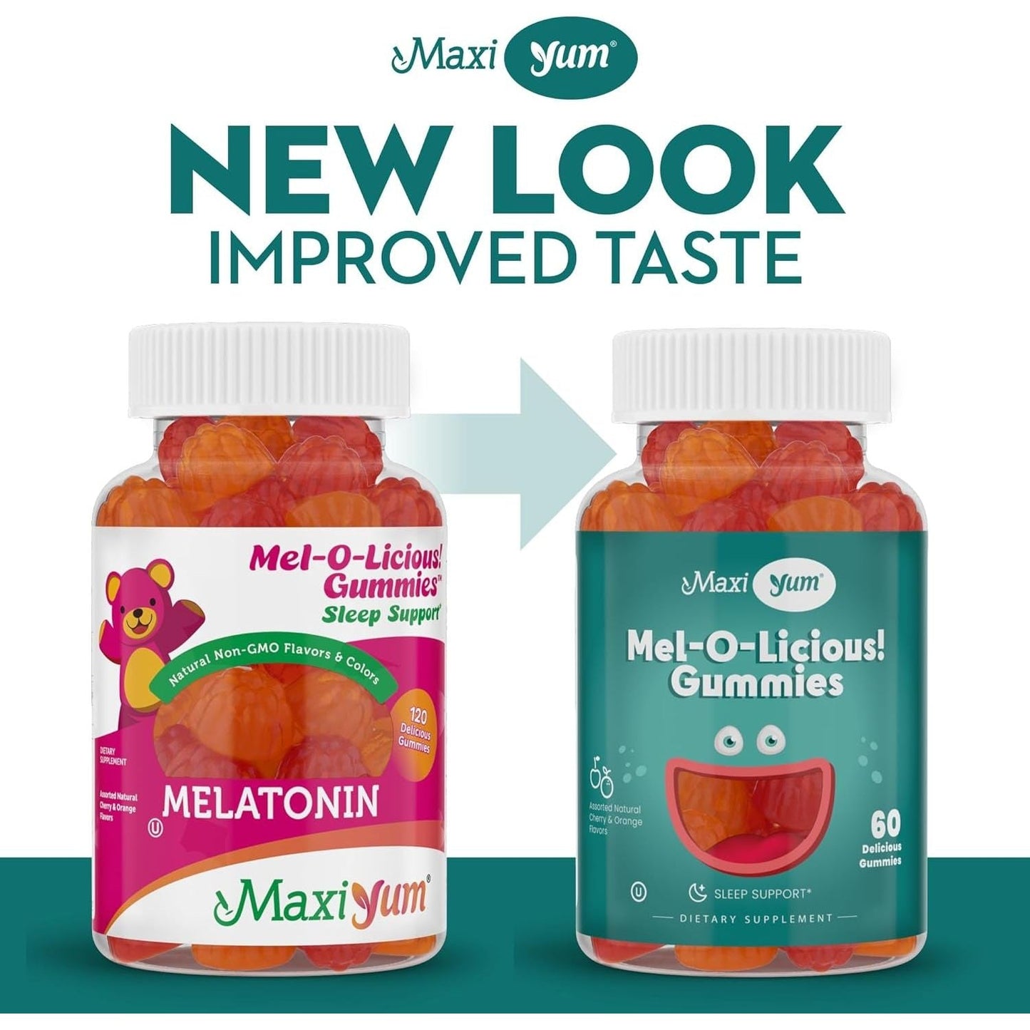 Melatonin Gummies for Kids - Restful Nighttime Support Supplement 60 Count