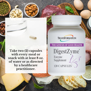 Transformation Enzymes Natural Digestzyme Supplement Formula for Overall Health,120 Cap