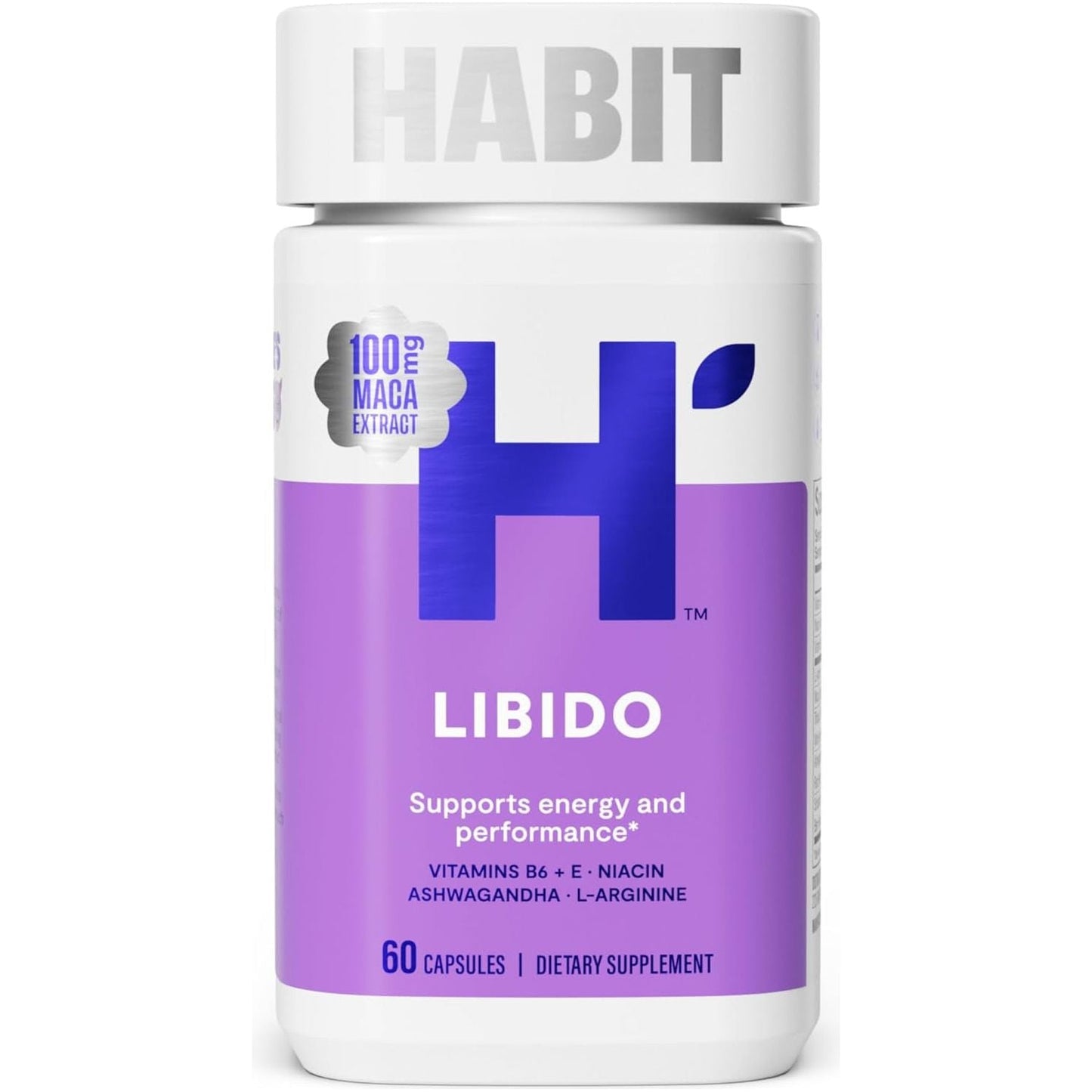 Habit Libido Supplement - Supports Energy and Performance (60 Capsules)
