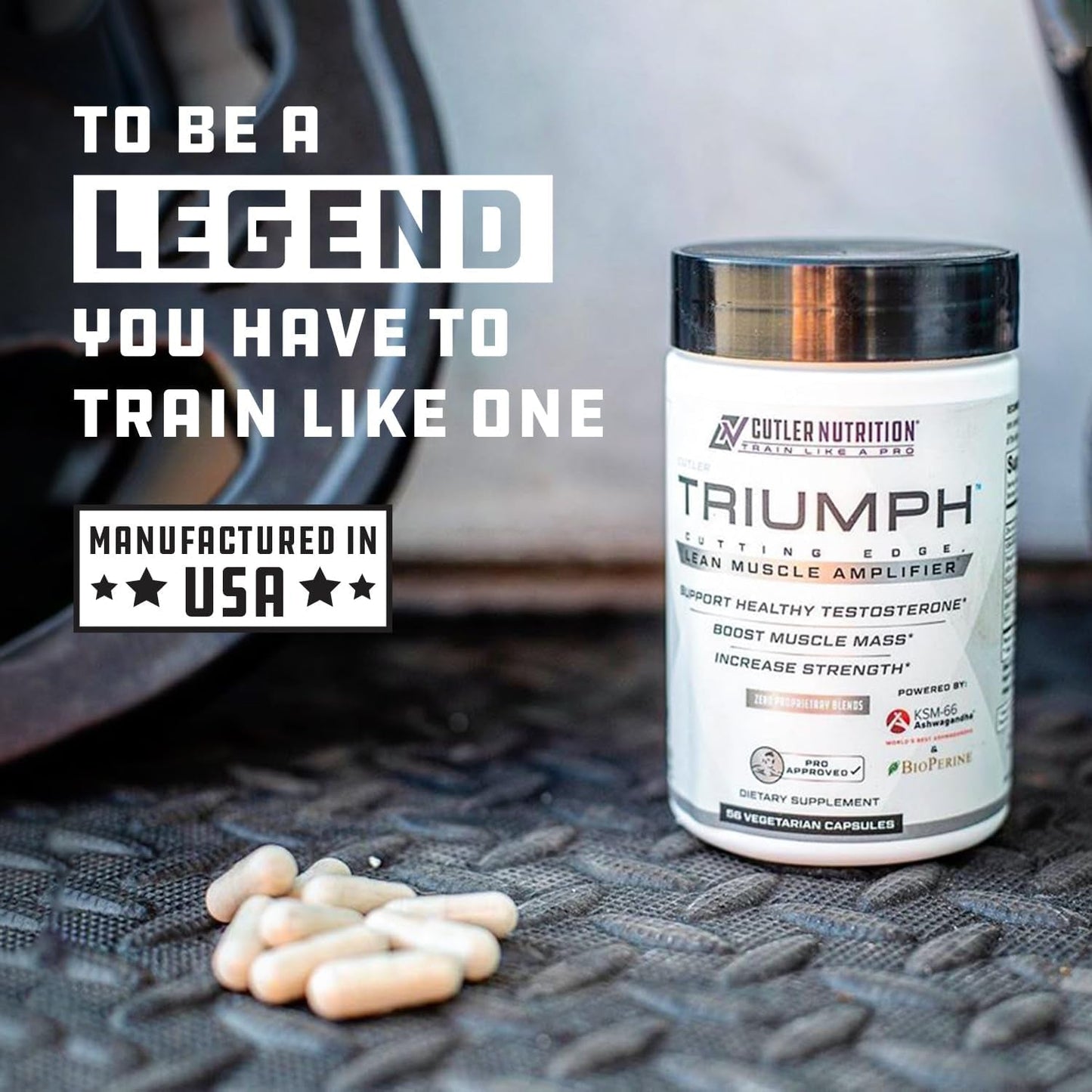 TRIUMPH Testosterone Booster for Men: Best Test Booster and Estrogen Blocker 56 Capsules