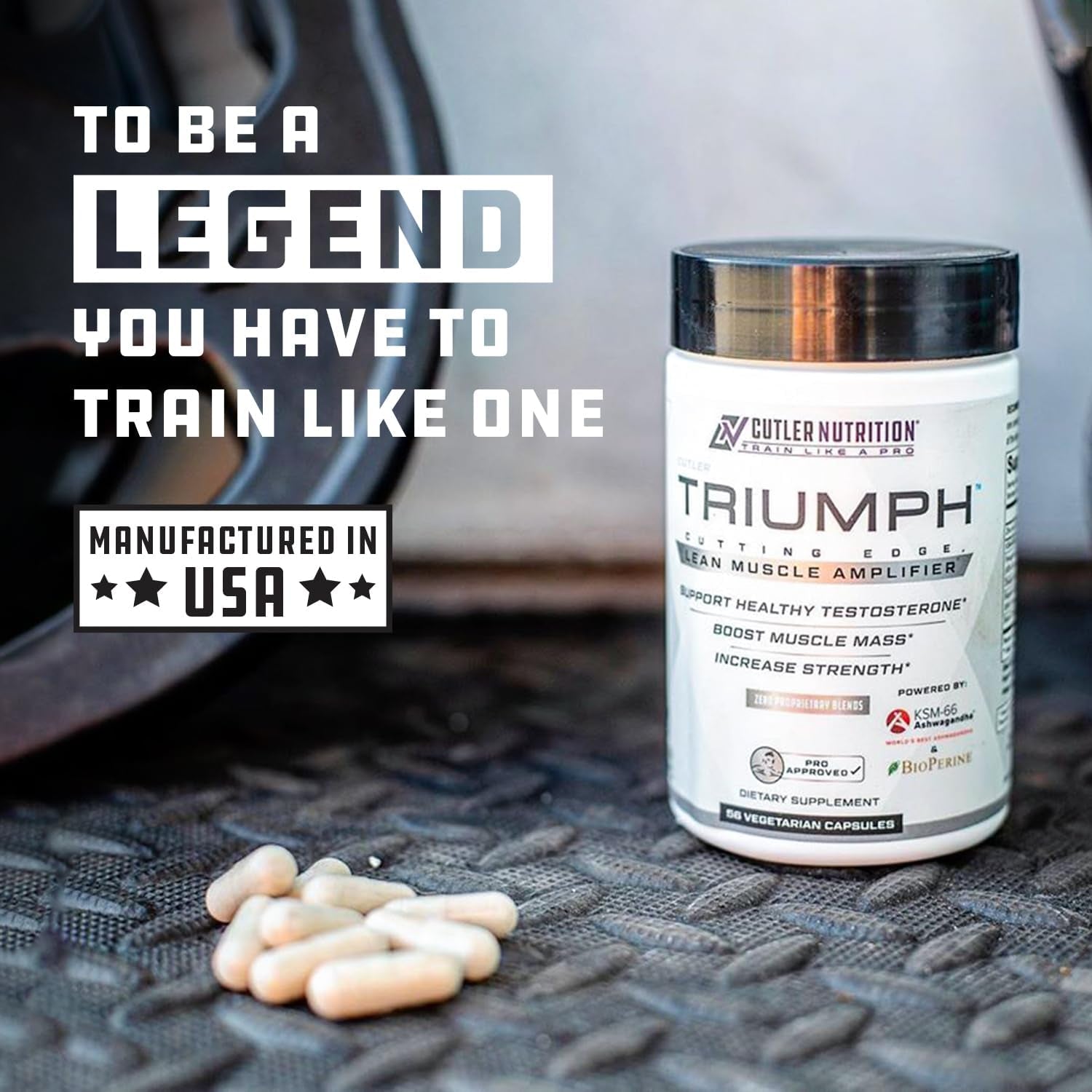 TRIUMPH Testosterone Booster for Men: Best Test Booster and Estrogen Blocker 56 Capsules