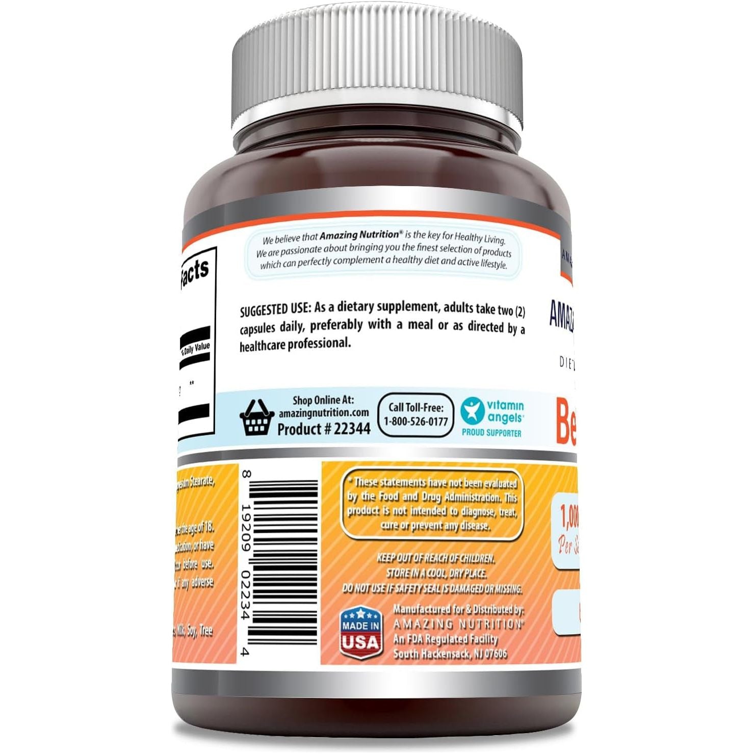 Amazing Formulas Berberine 1000Mg per Serving 60 Capsules Supplement | Made in USA