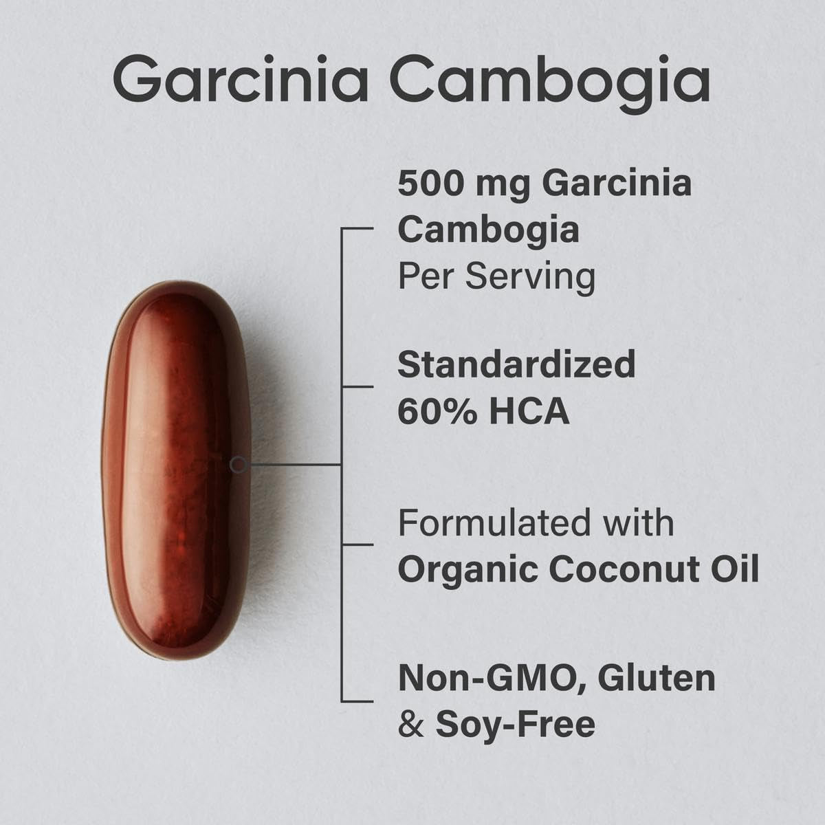Sports Research Garcinia Cambogia Extract (60% HCA) with Extra Virgin Organic Coconut Oil (180 Softgels)