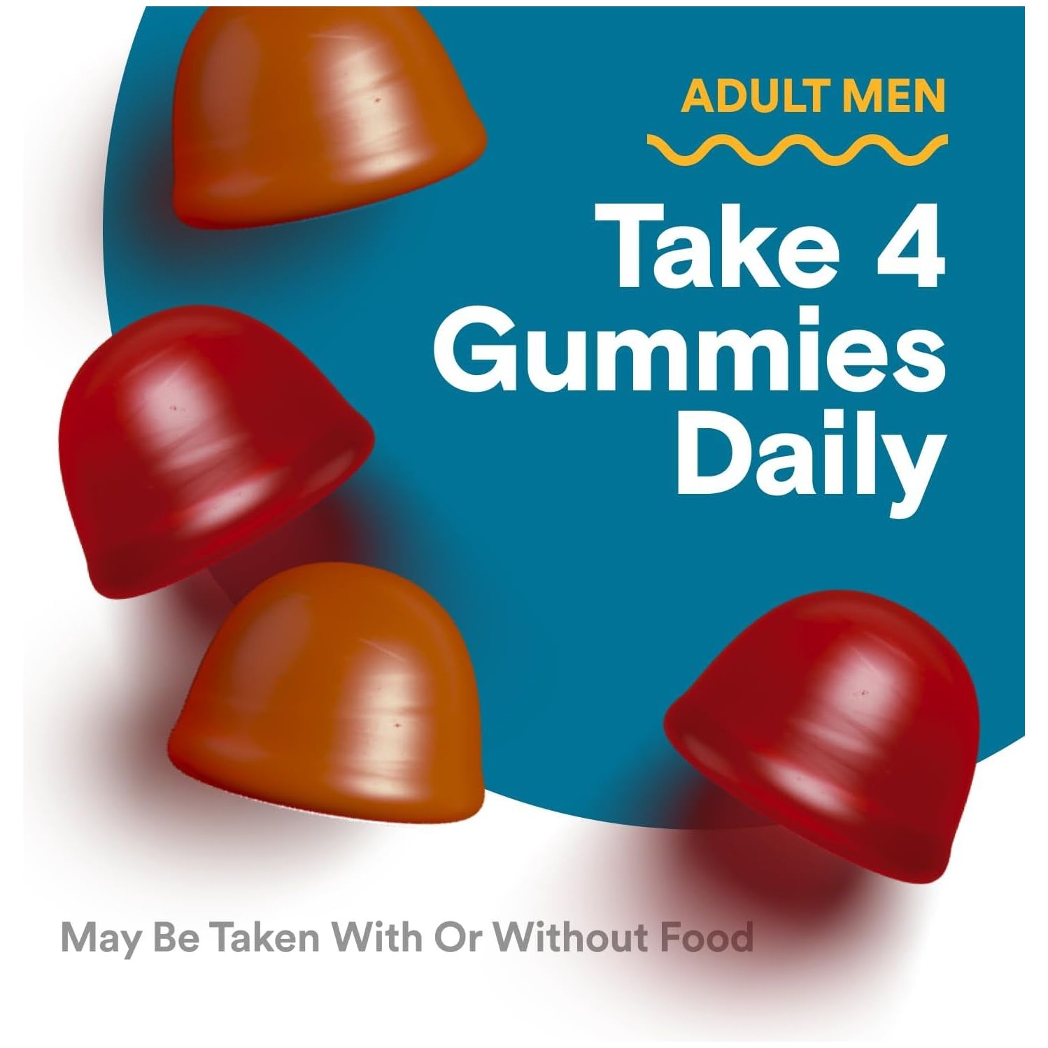 Smartypants Multivitamin for Men, Organic Gummies: Probiotics, for Immune Support, 120 Gummies (30 Day Supply)