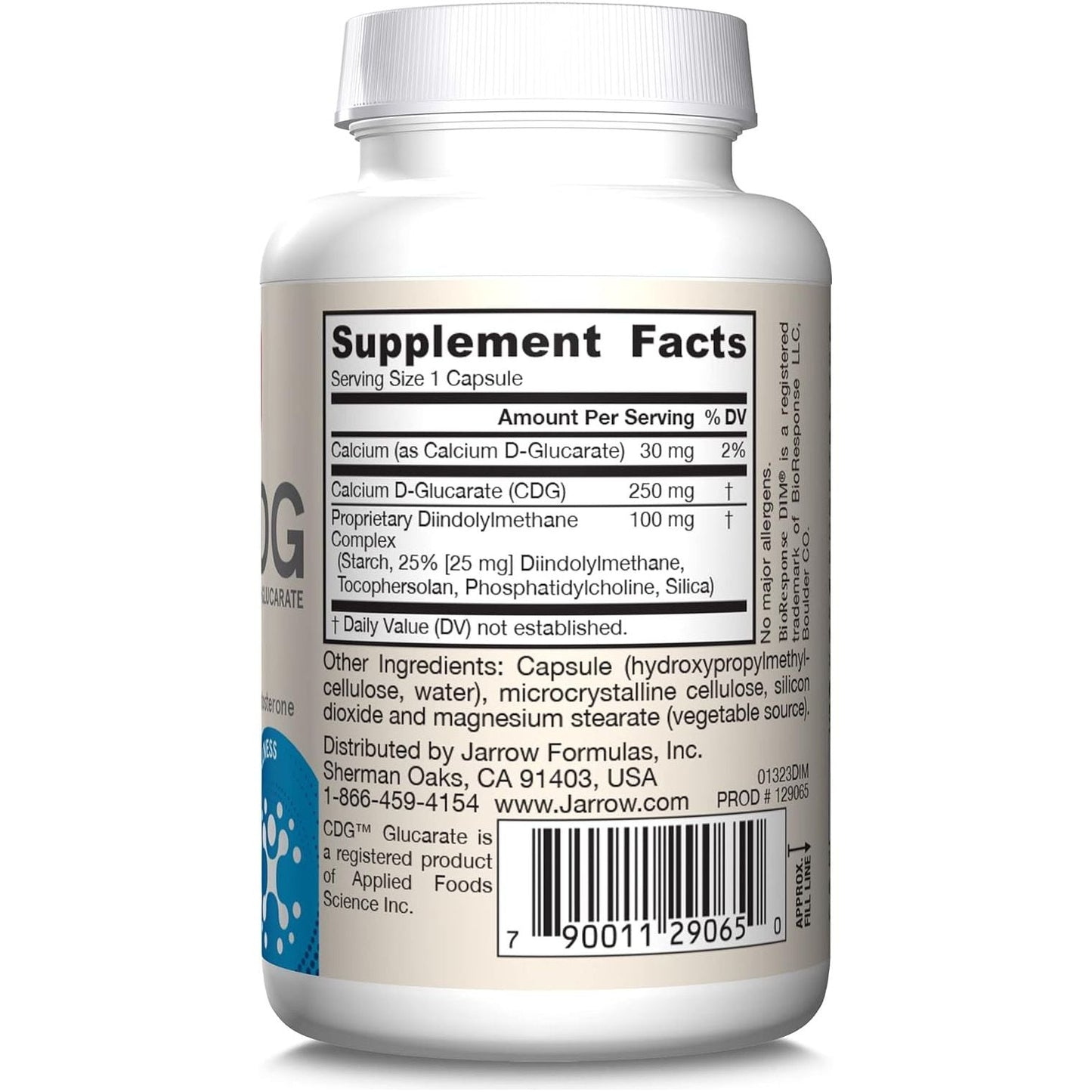 Jarrow Formulas® DIM + CDG, Liver Detox Support for Healthy Hormone Regulation and General Wellness, 30 Veggie Capsules