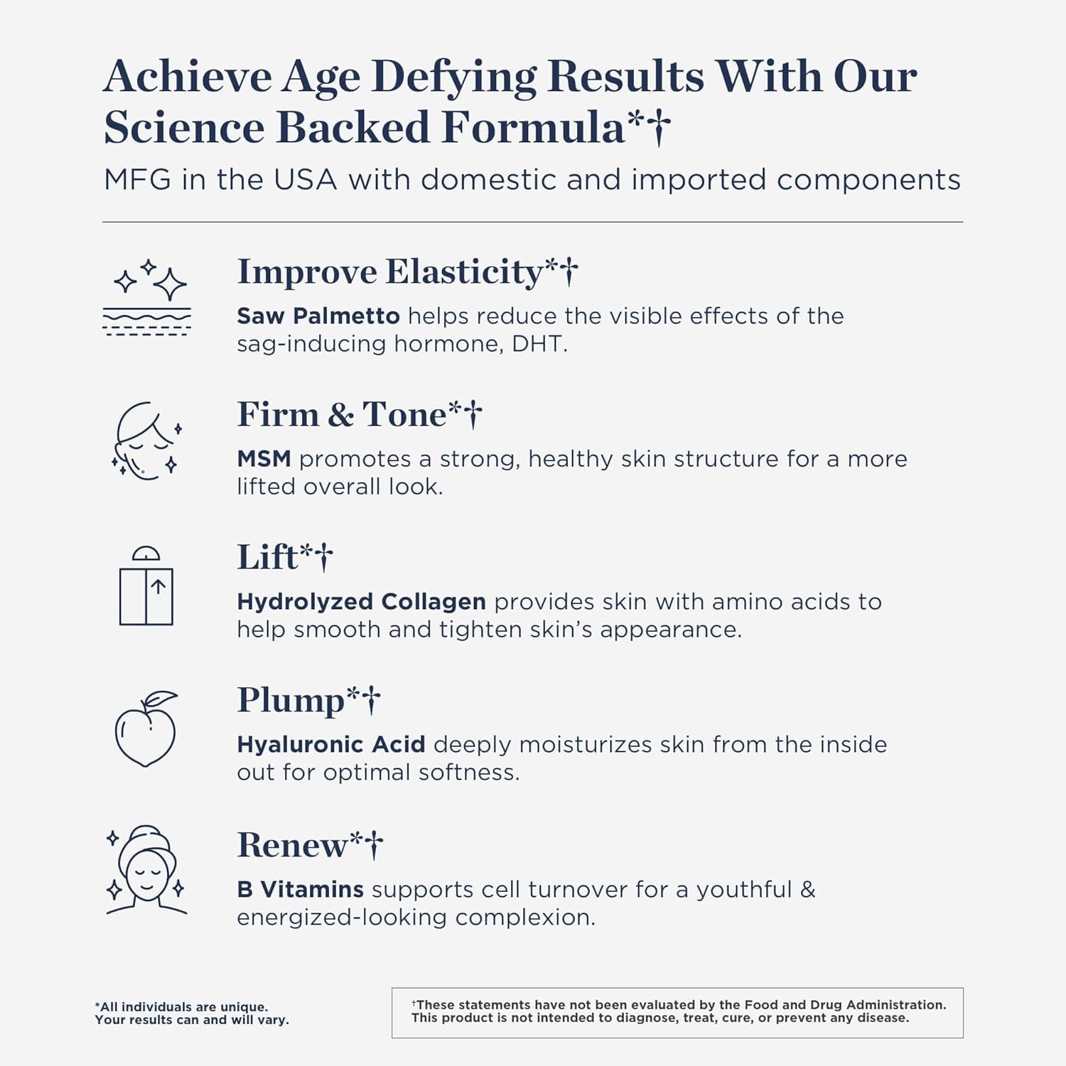 Beverly Hills MD Dermal Repair Anti-Aging Supplement - Hyaluronic Acid, Collagen, Vitamins for Smooth, Plump Skin