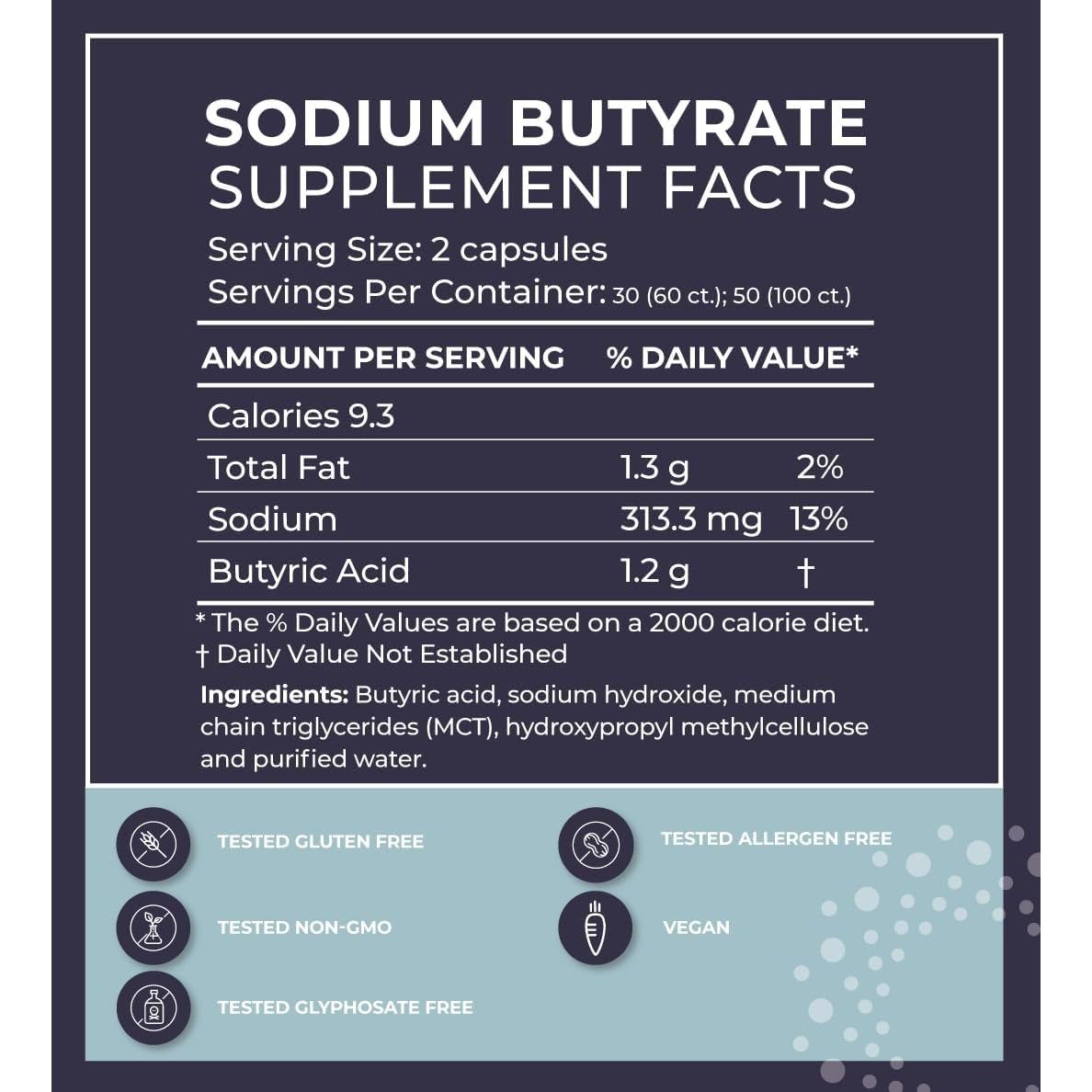 Bodybio Gut Health Supplement 60 Caps - Supports Healthy Digestion | Leaky Gut Repair | No Additives