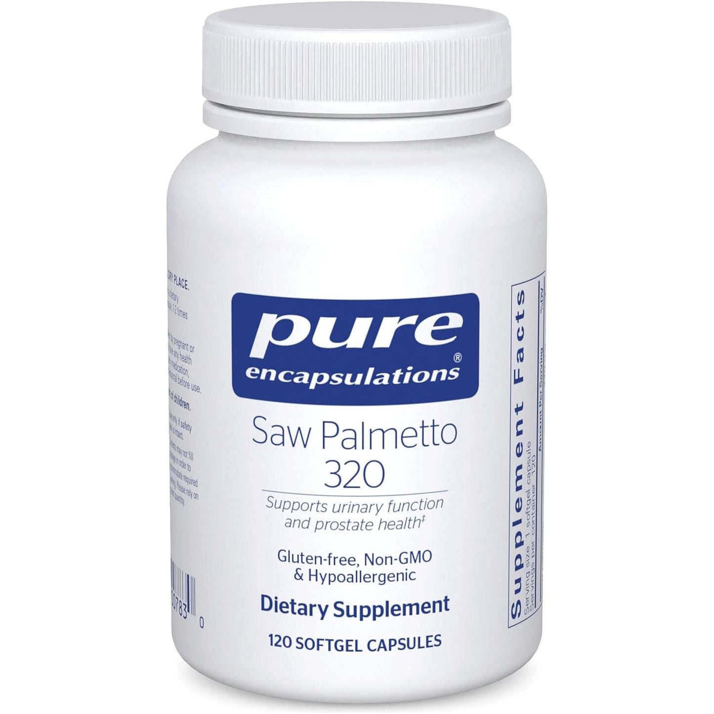 Pure Encapsulations Saw Palmetto 320 - Fatty Acids & Other Essential Nutrients to Support Metabolism & Urinary Function 120 Capsules