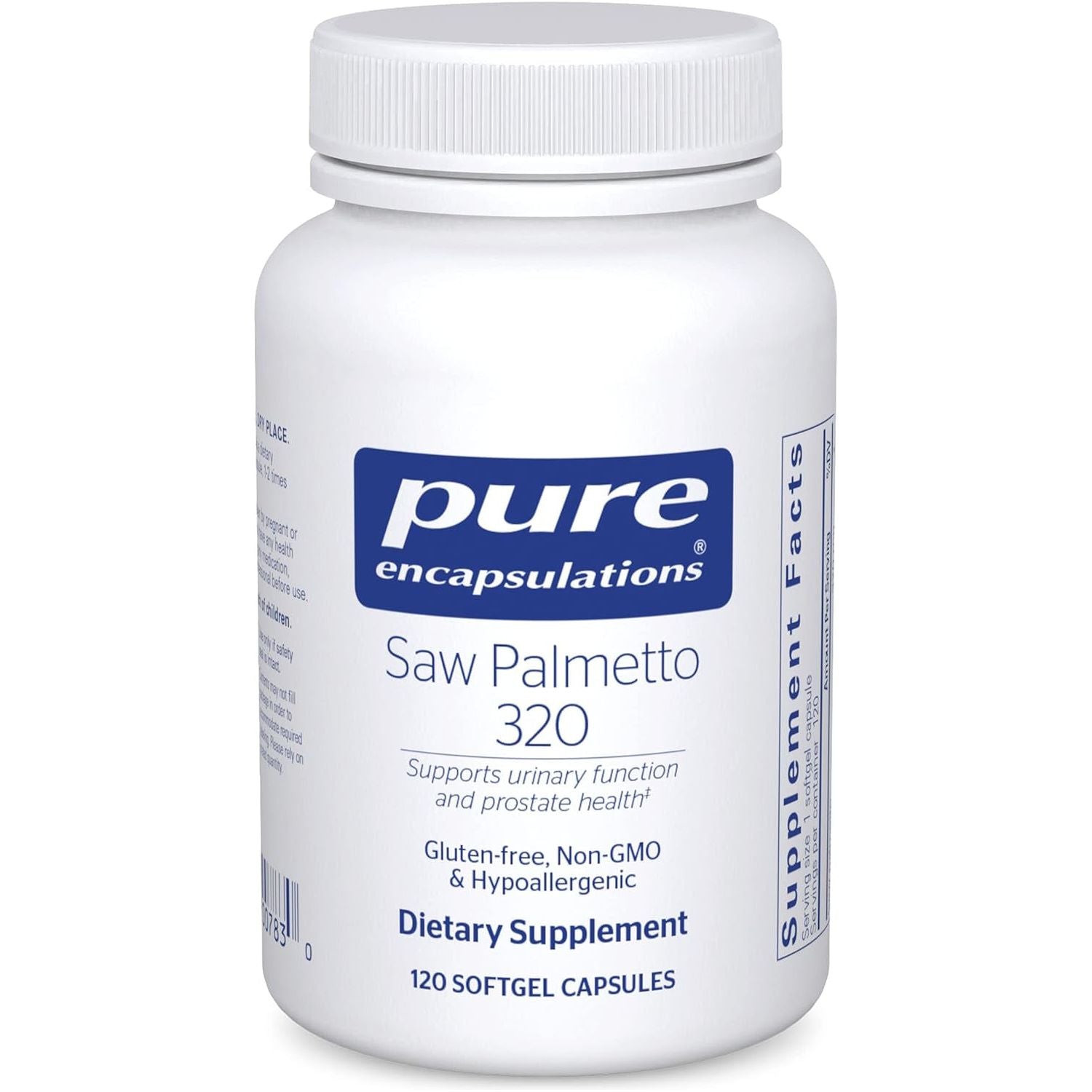 Pure Encapsulations Saw Palmetto 320 - Fatty Acids & Other Essential Nutrients to Support Metabolism & Urinary Function 120 Capsules