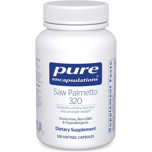Pure Encapsulations Saw Palmetto 320 - Fatty Acids & Other Essential Nutrients to Support Metabolism & Urinary Function 120 Capsules