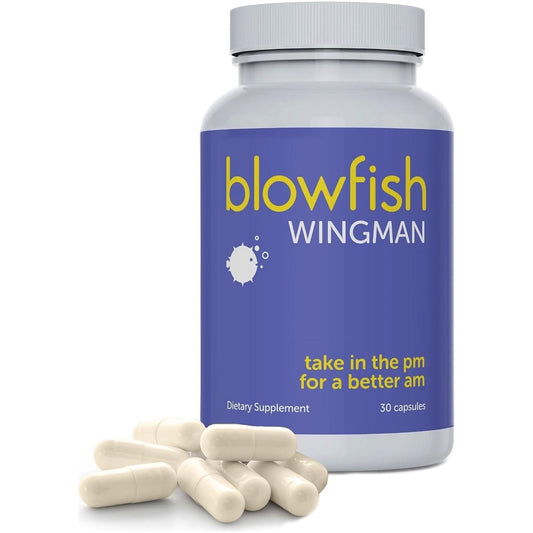 Blowfish Wingman | Feel Better after Drinking with DHM, L-Cysteine, & Electrolytes | Pre-Alcohol Liver Support & Hydration