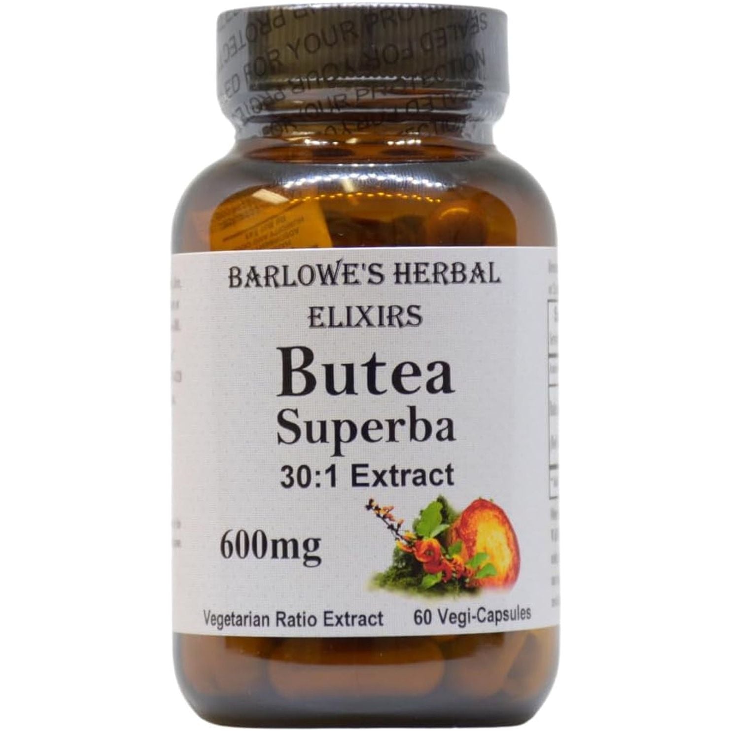 Barlowe'S Herbal Elixirs Butea Superba Extract 30:1 | 600Mg 60 Vegan Capsules