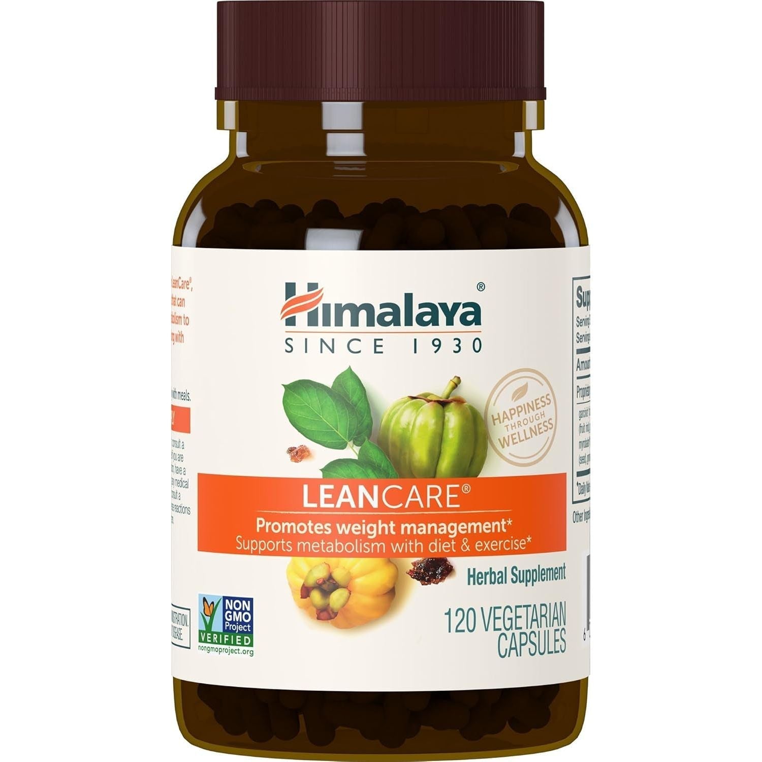 Himalaya Leancare Herbal Supplement for Weight Support, 600 Mg, 120 Capsules