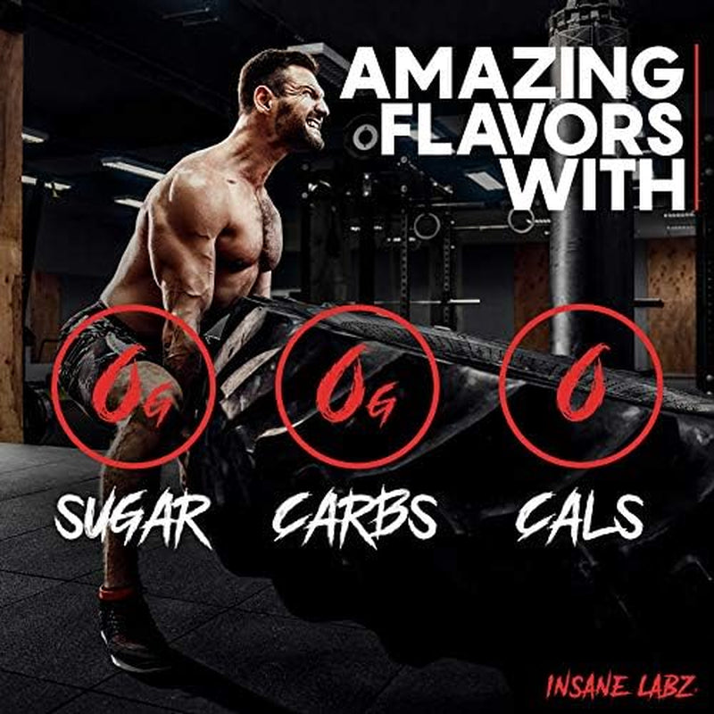 Insane Labz Possessed Low Stimulant Testosterone Boosting Pre Workout Powder, 30 Servings, Gummy Worm