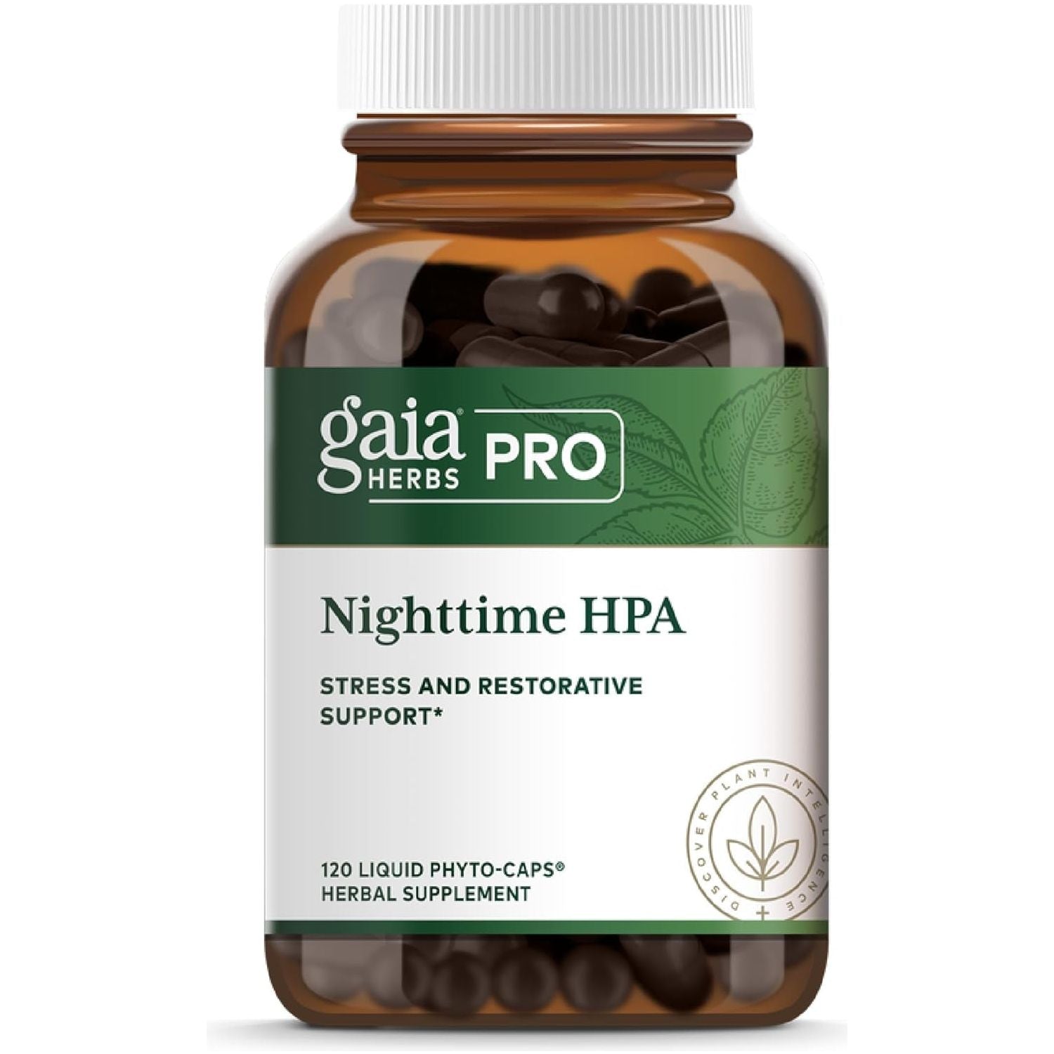 Gaia Herbs Pro Nighttime HPA - Restorative & Healthy Sleep Support Supplement (60 Servings)