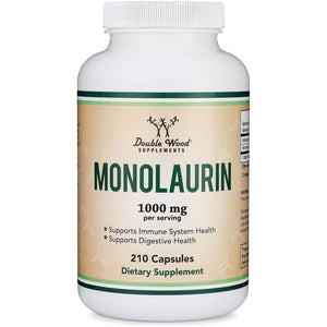 Monolaurin Immune Support Supplement 1,000Mg - Immune Booster for Adults, Immune System Defense by Double Wood (210 Capsules)
