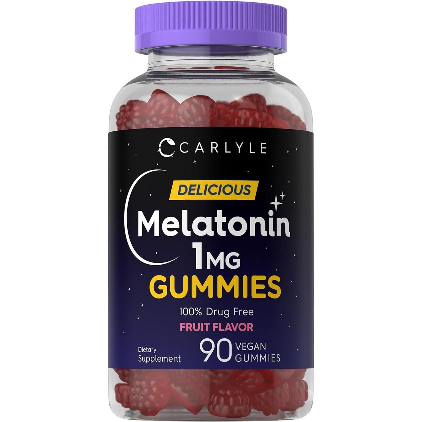 Carlyle Melatonin Gummies | 1 Mg 90 Count | Fruit Flavor