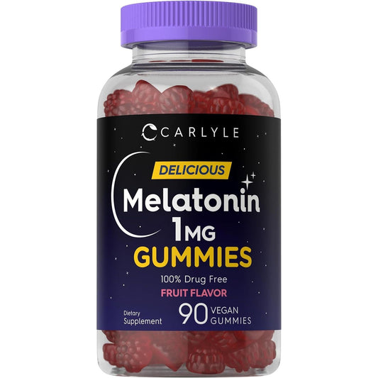 Carlyle Melatonin Gummies | 1 Mg 90 Count | Fruit Flavor